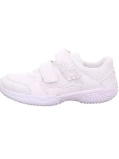 Leder-Sneakers in Weiß