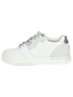 Leder-Sneakers in Weiß