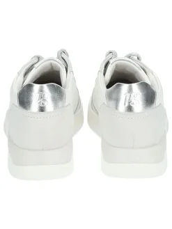 Leder-Sneakers in Weiß