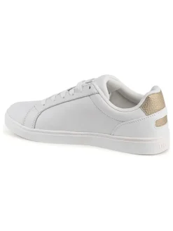 Leder-Sneakers in Weiß