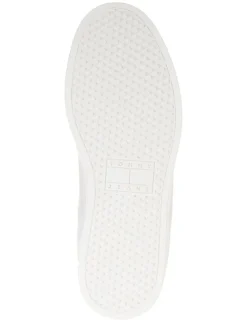 Leder-Sneakers in Weiß