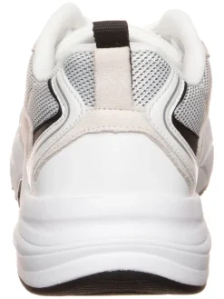 Leder-Sneakers in Weiß