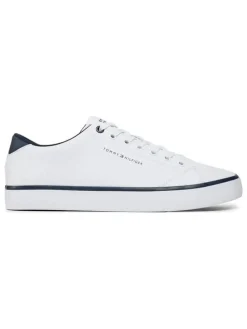 Leder-Sneakers in Weiß