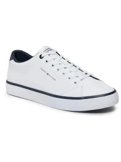 Leder-Sneakers in Weiß