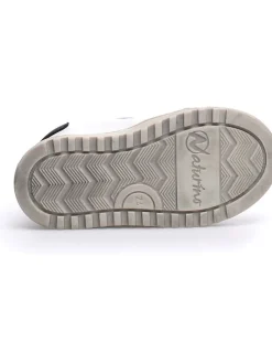 Leder-Sneakers in Weiß