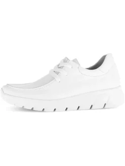 Leder-Sneakers in Weiß