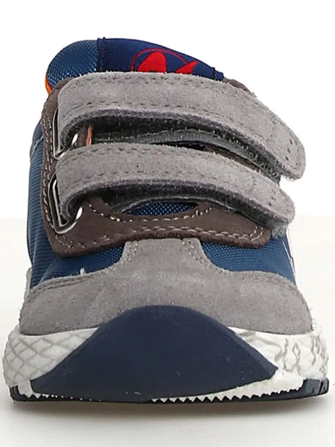 Leder-Sneakers "Jesko 2" in Blau/ Grau