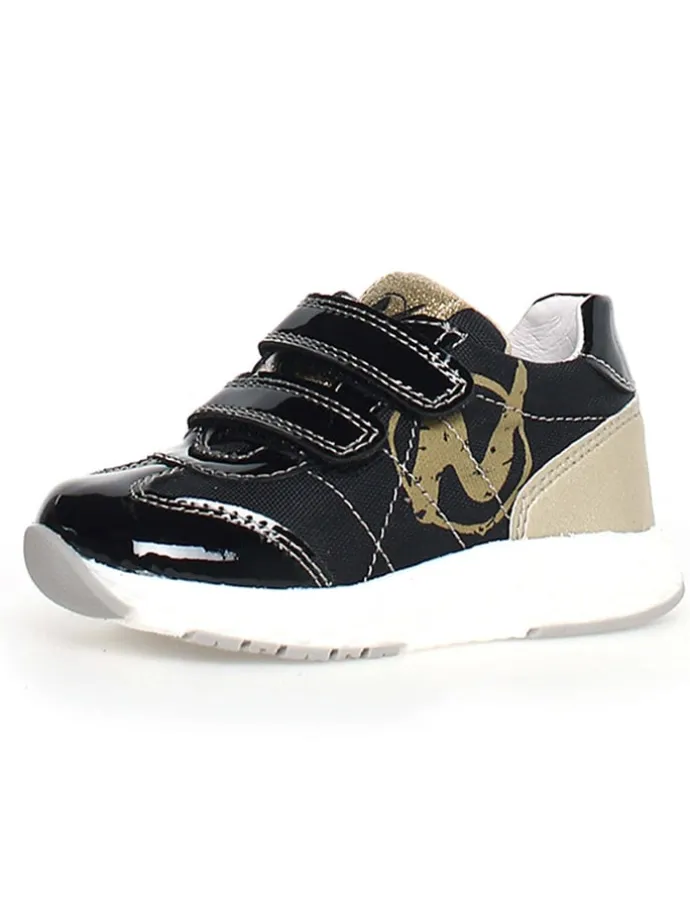 Leder-Sneakers "Jesko 2" in Gold/ Schwarz