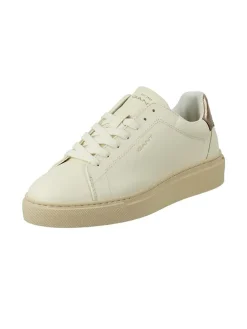 Leder-Sneakers "Julice" in Creme/ Rosegold