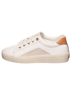 Leder-Sneakers "Legalilly" in Weiß/ Hellbraun