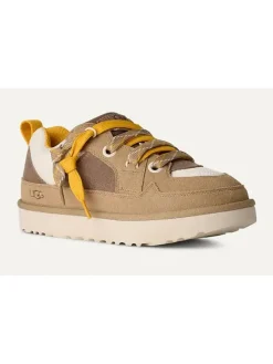 Leder-Sneakers "Lowmel" in Hellbraun