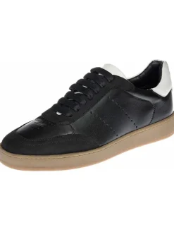 Leder-Sneakers "Lucia" in Schwarz