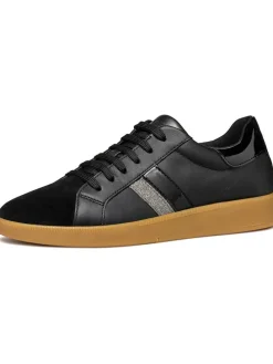 Leder-Sneakers "Meleda" in Schwarz
