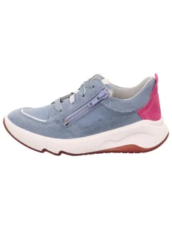 Leder-Sneakers "Melody" in Hellblau