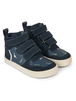 Leder-Sneakers "Nero" in Dunkelblau