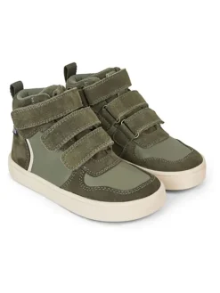 Leder-Sneakers "Nero" in Khaki