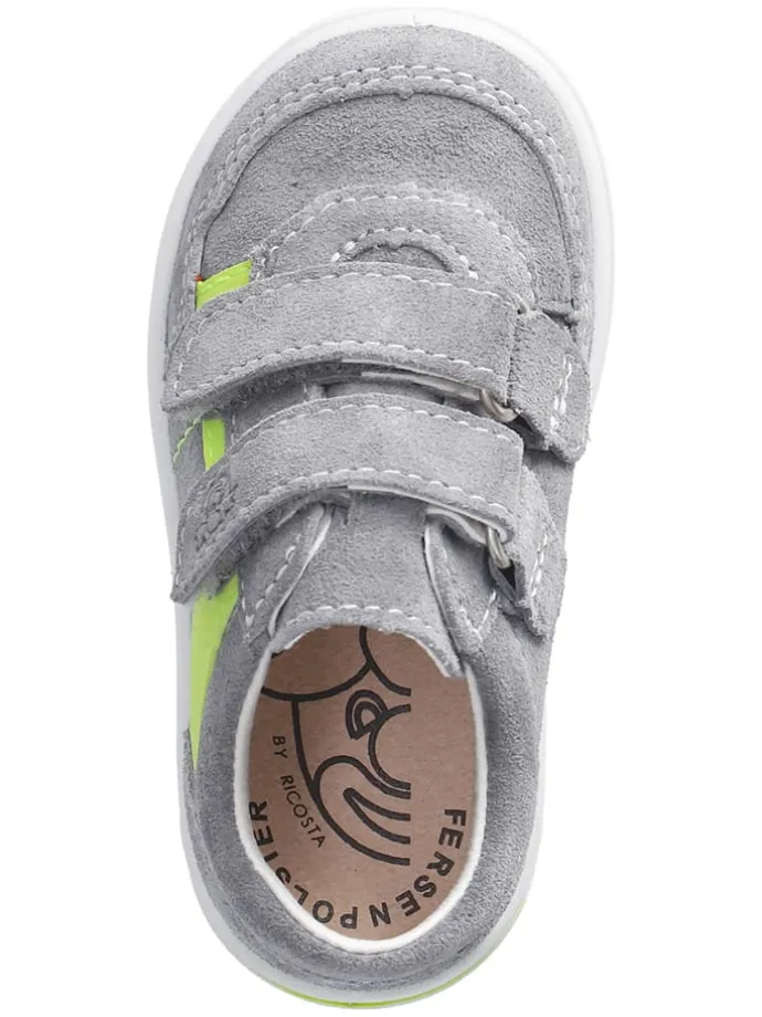 Leder-Sneakers "Pius" in Grau