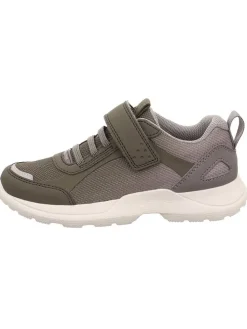 Leder-Sneakers "Rush" in Khaki/ Grau