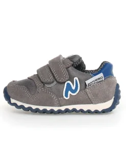 Leder-Sneakers "Sammy 2" in Blau/ Grau