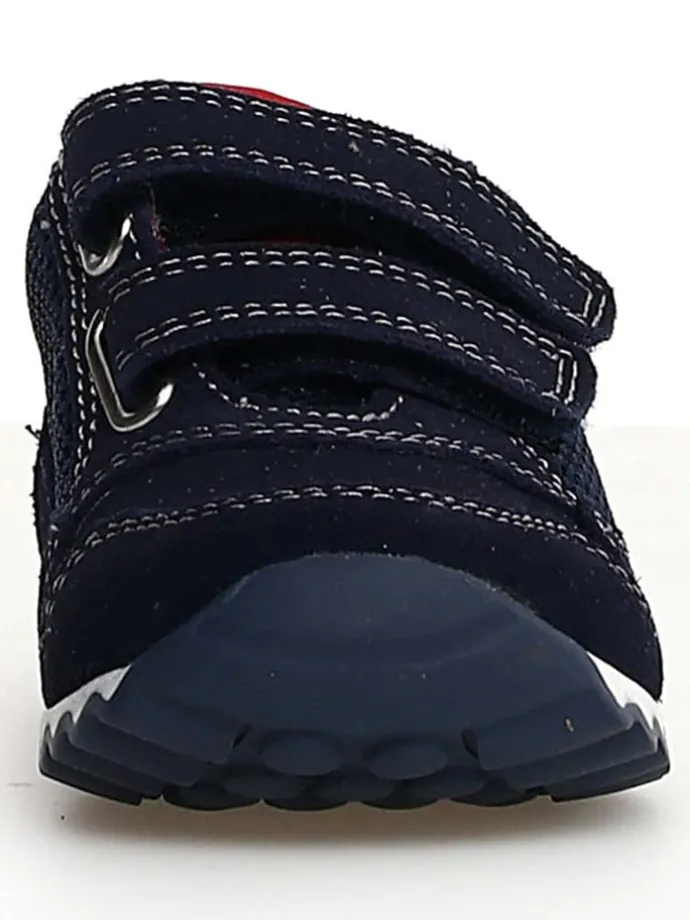 Leder-Sneakers "Sammy 2" in Schwarz/ Dunkelblau/ Rot