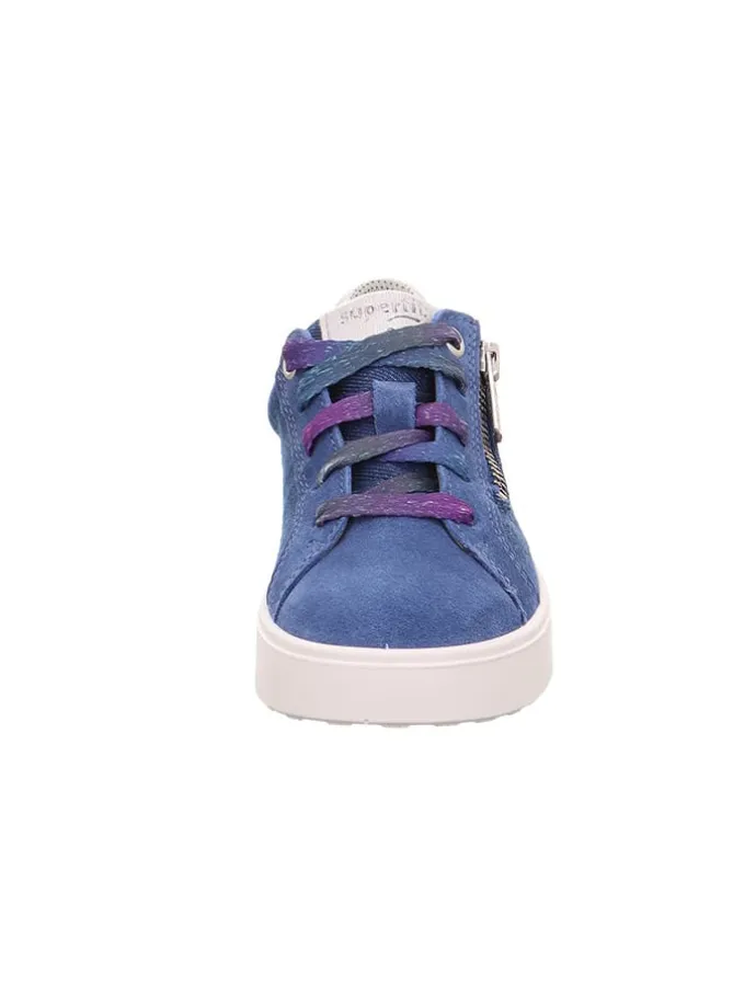 Leder-Sneakers "Stella" in Blau