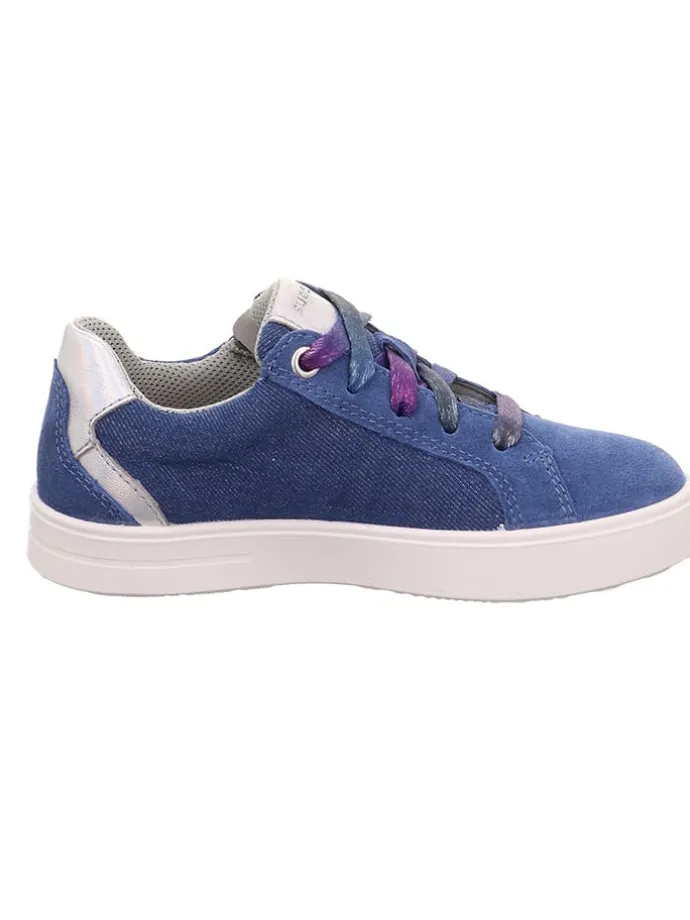 Leder-Sneakers "Stella" in Blau