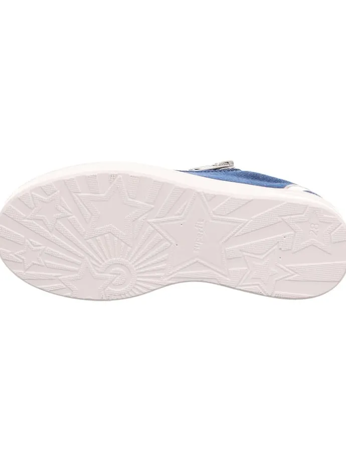 Leder-Sneakers "Stella" in Blau