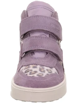 Leder-Sneakers "Stella" in Lila