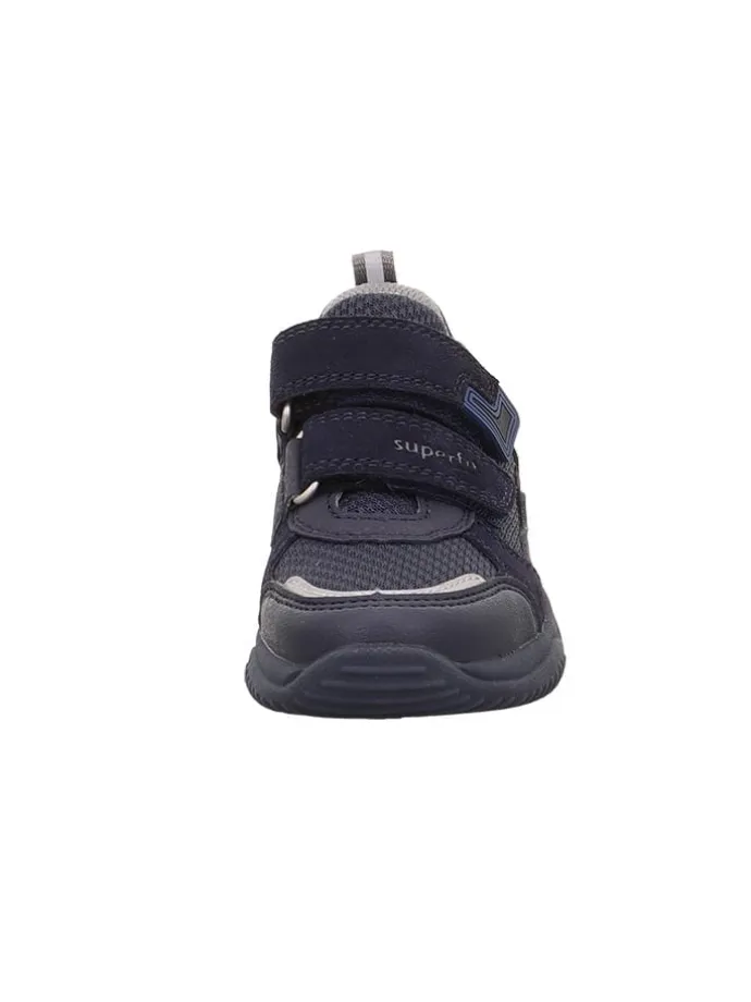 Leder-Sneakers "Storm" in Dunkelblau