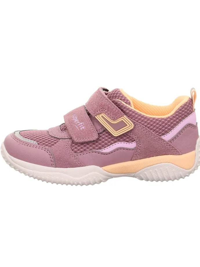 Leder-Sneakers "Storm" in Rosa/ Orange