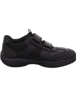 Leder-Sneakers "Storm" in Schwarz