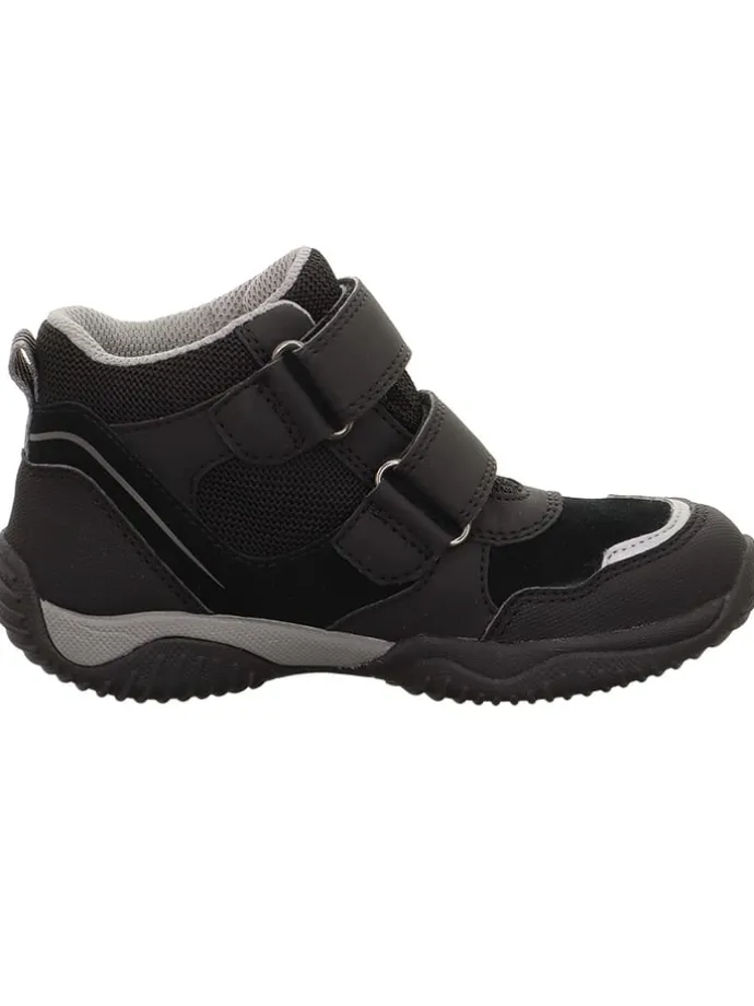 Leder-Sneakers "Storm" in Schwarz