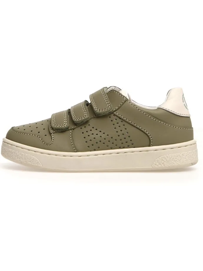 Leder-Sneakers "Theral" in Khaki