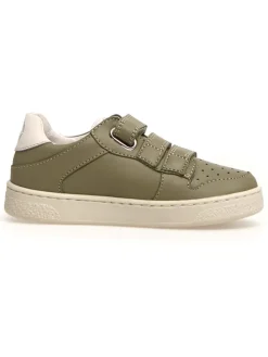 Leder-Sneakers "Theral" in Khaki
