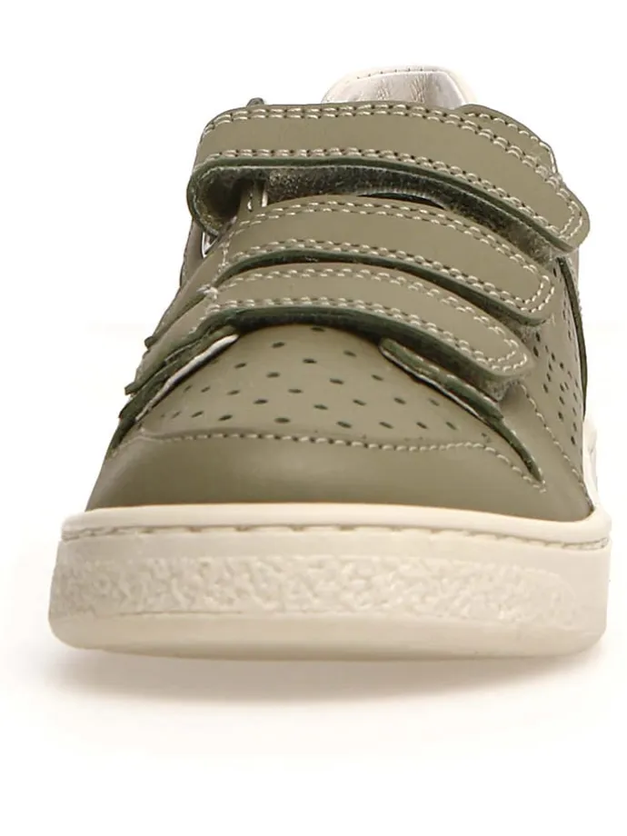 Leder-Sneakers "Theral" in Khaki