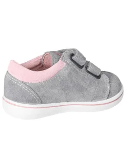 Leder-Sneakers "Timmi" in Grau/ Rosa