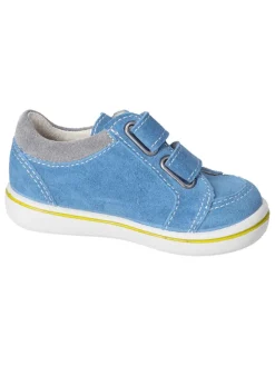 Leder-Sneakers "Timmi" in Hellblau