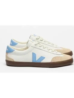 Leder-Sneakers "Volley" in Beige