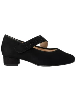 Leder-Spangenballerinas "Cordoba" in Schwarz