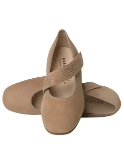 Leder-Spangenballerinas 