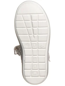 Leder-Spangenballerinas in Lila