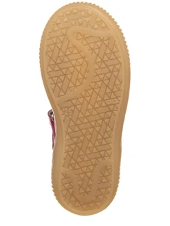 Leder-Spangenballerinas in Pink