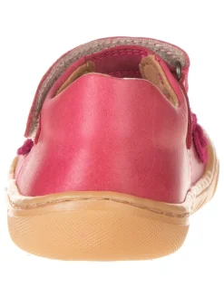 Leder-Spangenballerinas in Pink