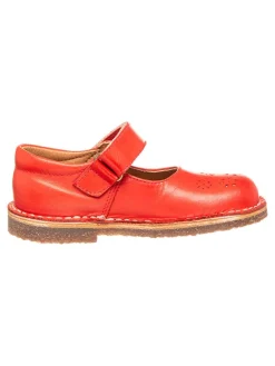 Leder-Spangenballerinas "Nashville" in Rot