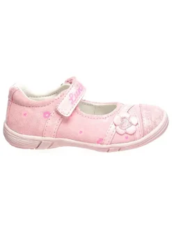 Leder-Spangenballerinas "Rilla" in Rosa