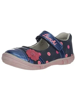 Leder-Spangenballerinas "Rilla" in Dunkelblau