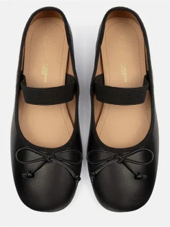 Leder-Spangenballerinas 