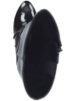 Leder-Stiefel in Schwarz