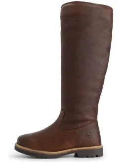 Leder-Stiefel "Dyreborg" in Braun