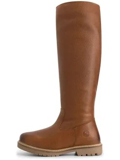 Leder-Stiefel "Dyreborg" in Hellbraun